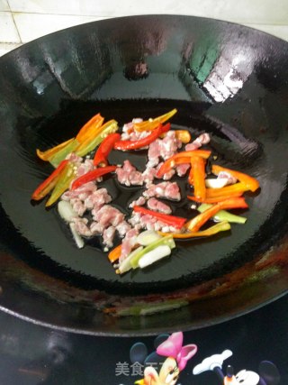 肉末土豆条的做法步骤：3