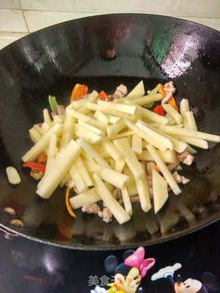 肉末土豆条的做法步骤：4