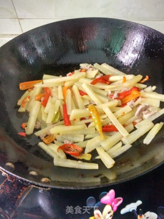 肉末土豆条的做法步骤：5
