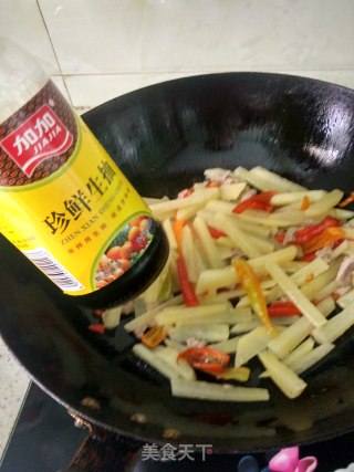 肉末土豆条的做法步骤：6