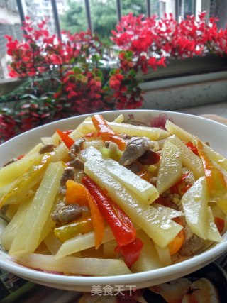 肉末土豆条的做法步骤：7