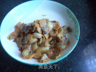 蒜苔炒五花肉的做法步骤：4