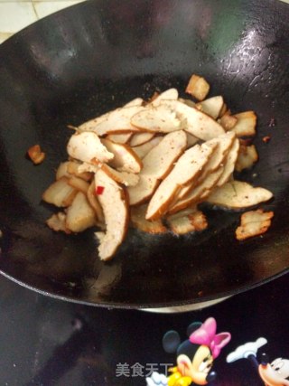 青椒五花肉片的做法步骤：4