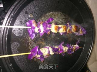 五花肉紫甘蓝烤串(电饼铛)的做法步骤：6
