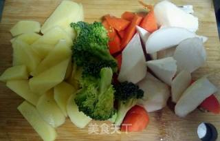 杂蔬烤鸡腿的做法步骤：2