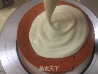 红丝绒戚风流心蛋糕的做法步骤：19
