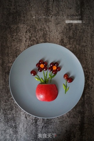 餐桌上那些花-水果餐盘画的做法步骤：2