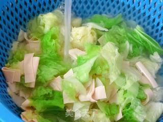 干豆腐白菜片的做法步骤：4