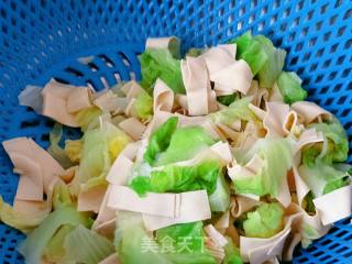 干豆腐白菜片的做法步骤：5
