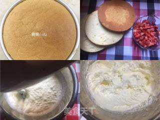 财神爷水果奶油蛋糕的做法步骤：4