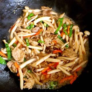 双菇肉片的做法步骤：12