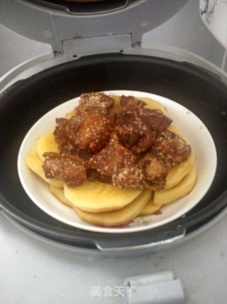 土豆蒸米粉肉的做法步骤：6
