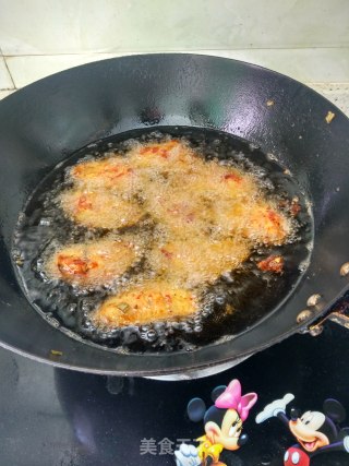 炸鸡翅的做法步骤：7
