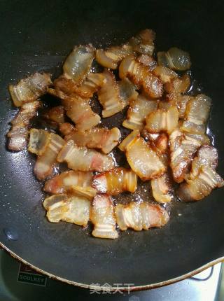 青菜头炒冬至肉的做法步骤：4