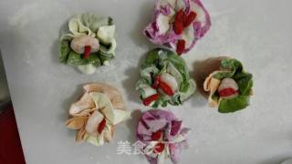 彩色檽米烧麦的做法步骤：8