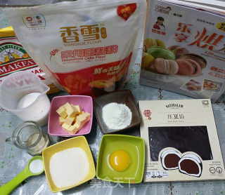 豆沙花面包的做法步骤：1