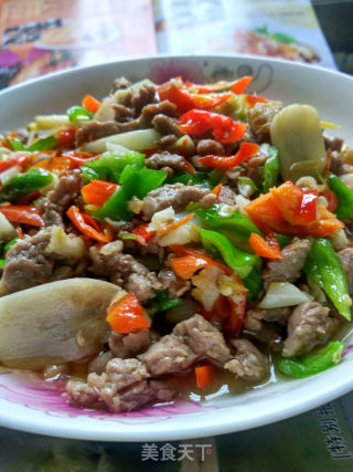 蒜香牛肉丝的做法步骤：12