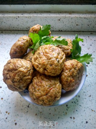 瘦肉豆腐丸子--空气炸锅的做法步骤：19