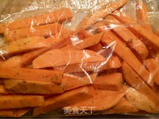 健康轻食烤红薯条的做法步骤：1