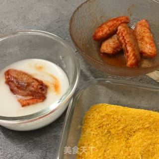 脆皮炸鸡翅的做法步骤：3