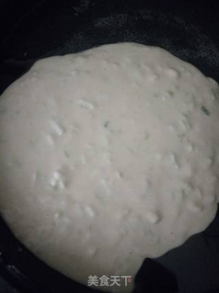 韭黄鸡蛋饼的做法步骤：4