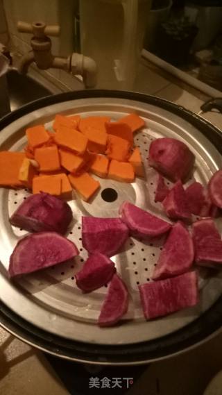 紫薯黄金饼的做法步骤：3