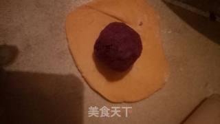 紫薯黄金饼的做法步骤：8