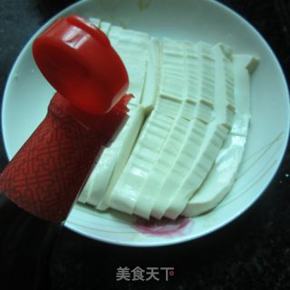 生抽肉末蒸豆腐的做法步骤：4