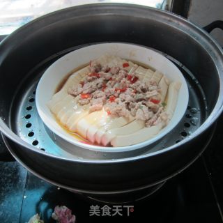 生抽肉末蒸豆腐的做法步骤：10