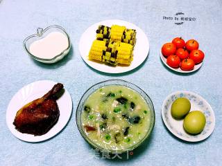 #粥#皮蛋瘦肉粥的做法步骤：13