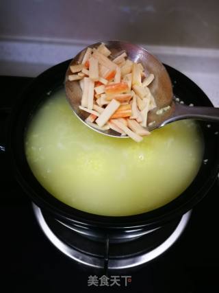 蟹棒青菜粥的做法步骤：3