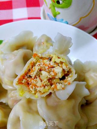 #妈妈的味道#胡萝卜豆腐馅水饺的做法步骤：13