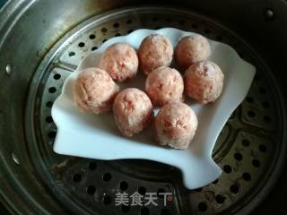 清蒸小狮子头的做法步骤：7