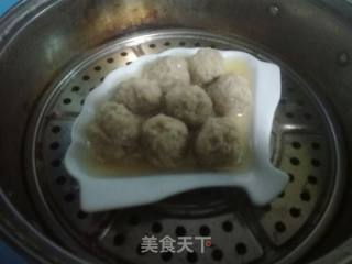 清蒸小狮子头的做法步骤：8