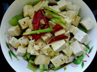 炝拌豆腐的做法步骤：8