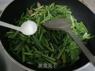 #妈妈的味道#韭菜炒肉的做法步骤：9