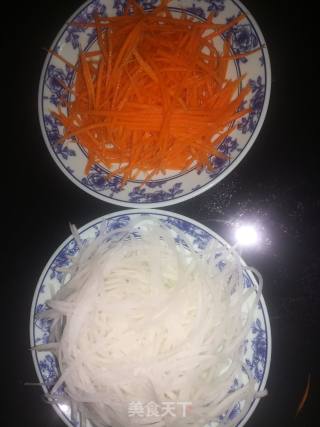炝拌双丝的做法步骤：2