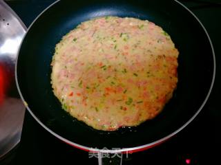 火腿西葫鸡蛋饼的做法步骤：4