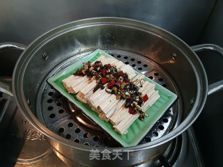 豉汁蒸腐竹的做法步骤：7