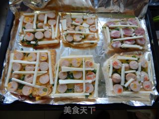 早餐-香肠芝士吐司片的做法步骤：10