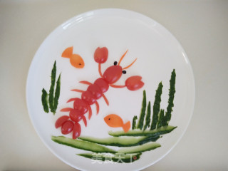 龙虾餐盘画的做法步骤：7