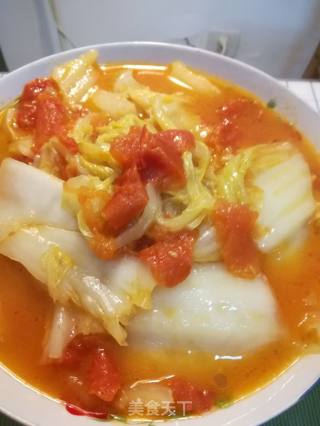 大白菜炒蕃茄的做法步骤：4