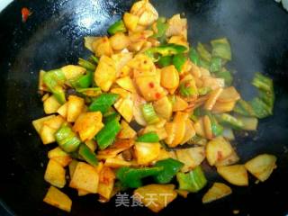 尖椒土豆片的做法步骤：8