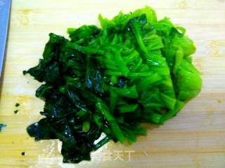 咸鸭蛋浇汁菠菜的做法步骤：5