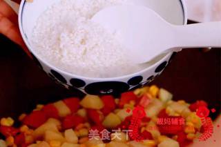 红肠焖饭的做法步骤：6