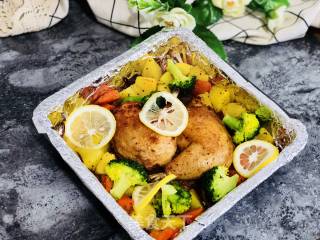 土耳其风味杂蔬烤鸡腿的做法步骤：12