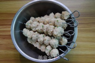 沙茶酱鸡肉丸的做法步骤：6