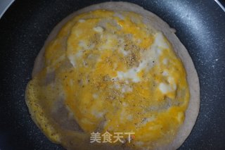 #妈妈的味道#杂粮鸡蛋饼的做法步骤：6
