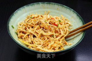 麻油手撕鸡胸肉的做法步骤：8