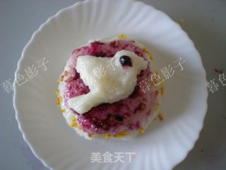 蓝莓酱淋面年糕的做法步骤：11